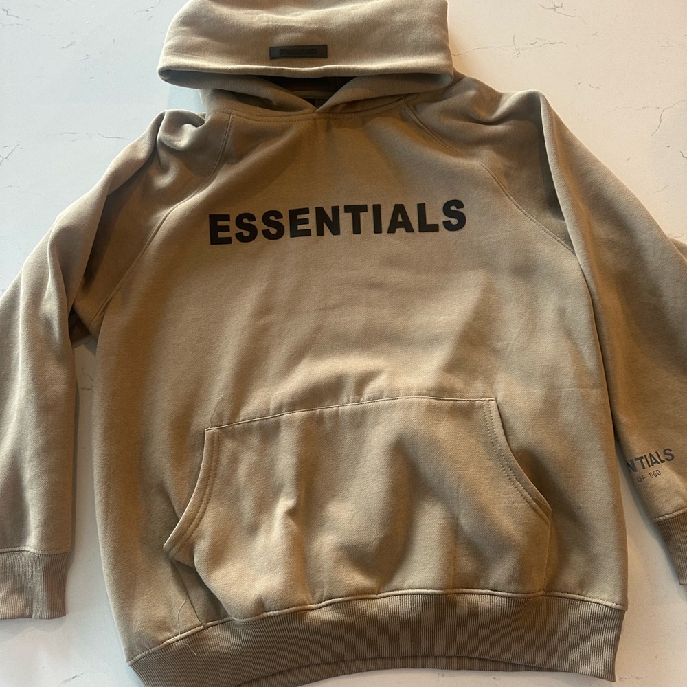 Essentials Tan Sweatshirt Hoodie Casual
